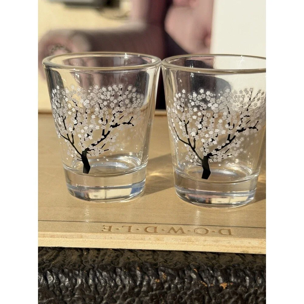 Pair Of Cherry Shot Glasses